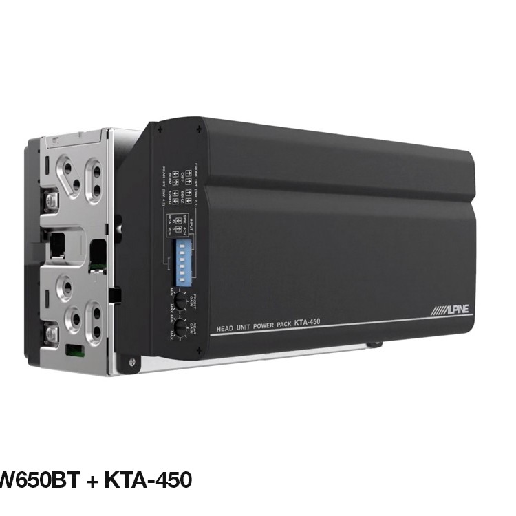 Alpine KTA-450 4-Kanal Verstärker (Head Unit Power Pack), 50 WRMS @ 4 Ohm