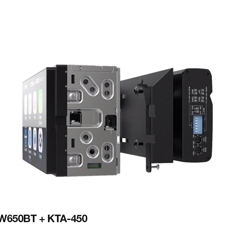 Alpine KTA-450 4-Kanal Verstärker (Head Unit Power Pack), 50 WRMS @ 4 Ohm
