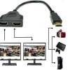 1080i HDMI Splitter 1 Male auf 2 Female Buchse Verteiler Adapter Kabel Schwarz