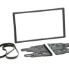 Radioblende HONDA Jazz (GD) Fit ab 2001-08 2DIN anthrazi Installer Kit Klimaauto