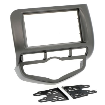 Radioblende HONDA Jazz (GD) Fit ab 2001-08 2DIN anthrazi Installer Kit Klimaauto