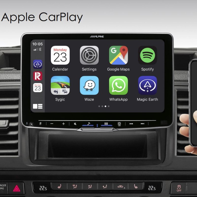 Alpine ILX-F905D 1-DIN - 9 Bildschirm. mit Apple CarPlay und Android Auto