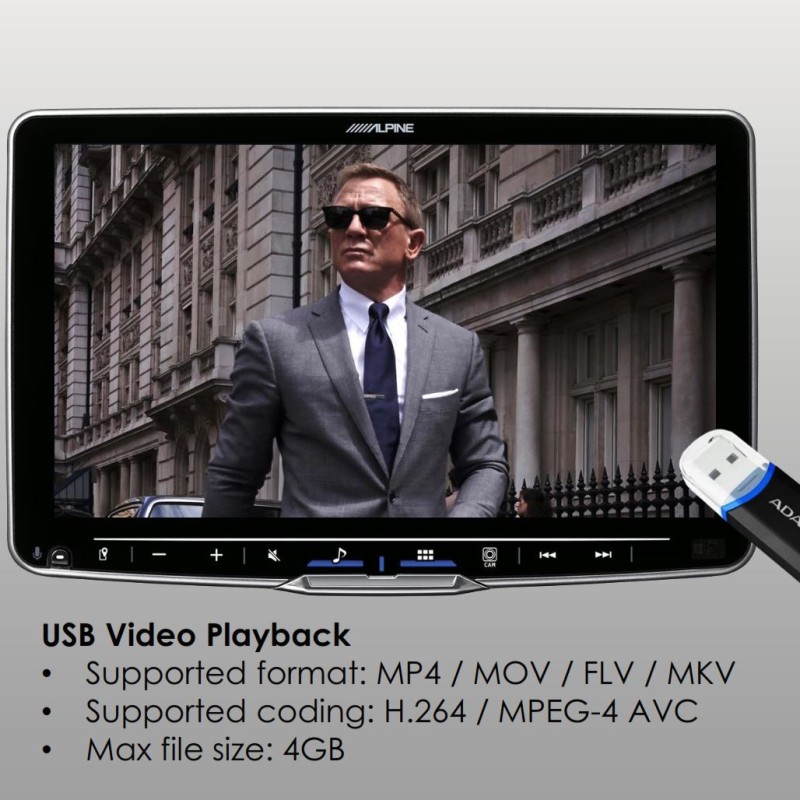 Alpine ILX-F905D 1-DIN - 9 Bildschirm. mit Apple CarPlay und Android Auto