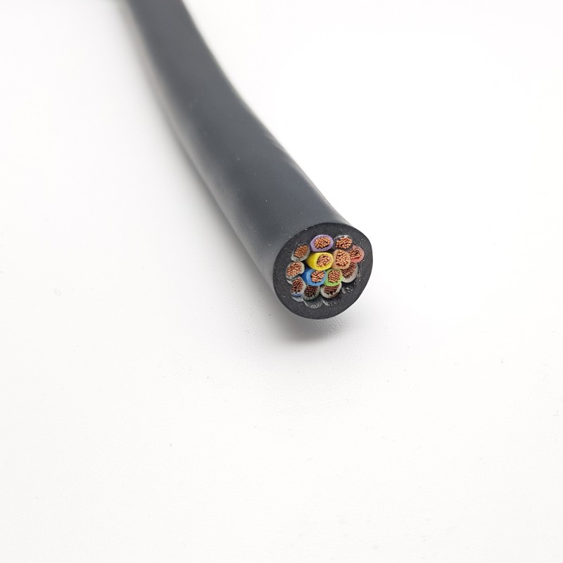 Anhängerkabel rund Schwarz 13 Polig (12 x 1.5mm² + 1 x 2.5 mm²) 24V