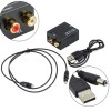 Digital Optical Toslink auf Analog RCA Audio Converter Adapter