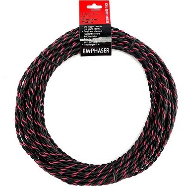 EMPHASER ESP-RS10 cable 1.0mm2 twisted black-red 15 m