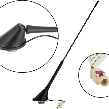 Dachantenne AM/FM 60° Stabneigung 12V Phantom anti-theft