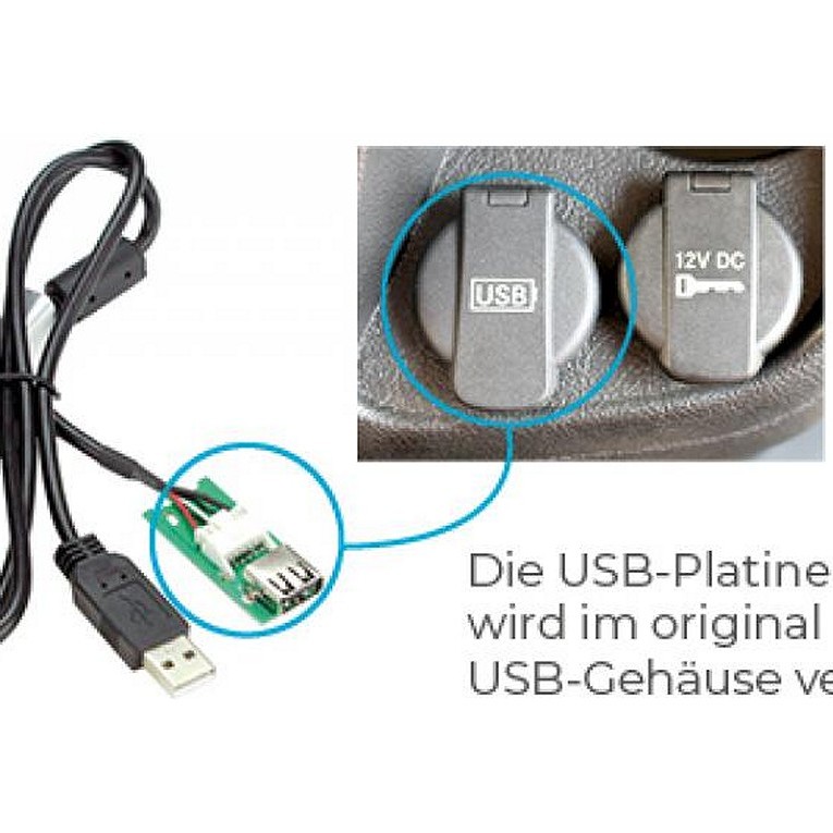 USB-Umbaukit für Aftermarket Radios zu Fiat Ducato Citroën Jumper Peugeot Boxer