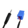 AUX IN Adapter ALFA ROMEO LANCIA FIAT ab 2007 Mini ISO blau - Klinke