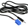 AUX IN Adapter ALFA ROMEO LANCIA FIAT ab 2007 Mini ISO blau - Klinke