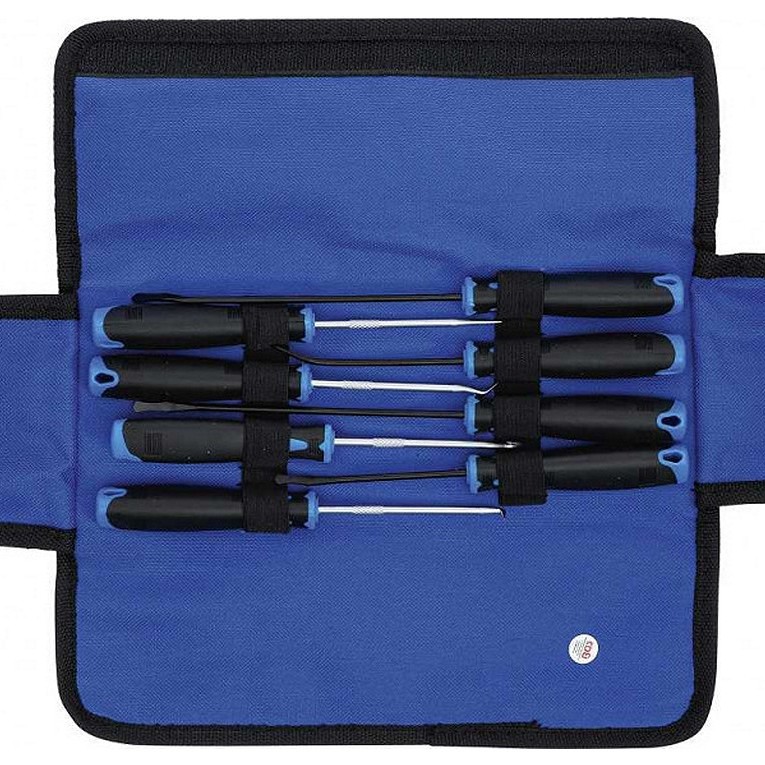 BGS TECHNIC Haken-Satz mit geraden und abgerundeten Spitzen, 8-teilig