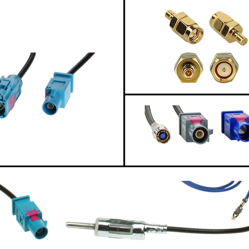 Antennenkabel Kit Fakra(m) > DIN(m)/SMB(F)/SMA(m) FM/DAB+