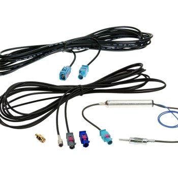 Antennenkabel Kit Fakra(m) > DIN(m)/SMB(F)/SMA(m) FM/DAB+