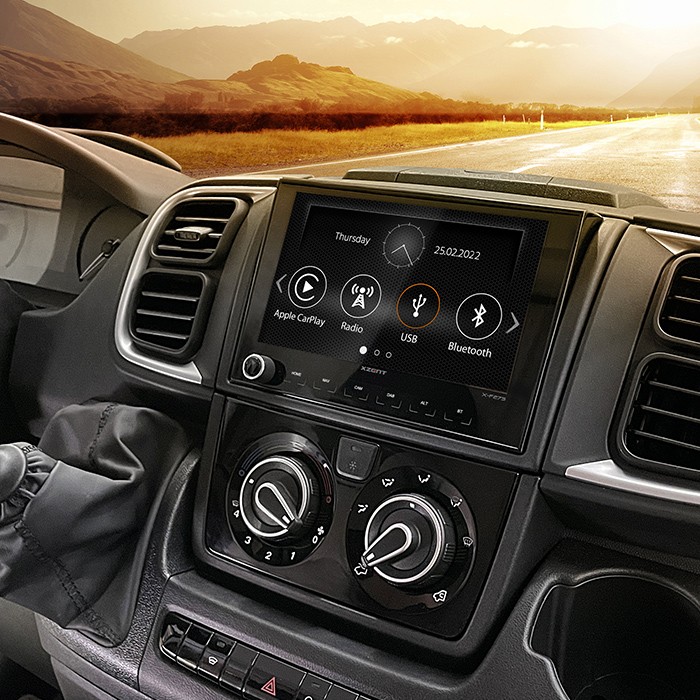 XZENT X-F275 Infotainer und Naviceiver für Fiat Ducato