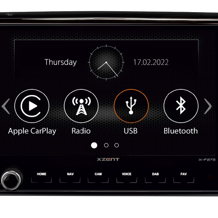 XZENT X-F275 Infotainer und Naviceiver für Fiat Ducato