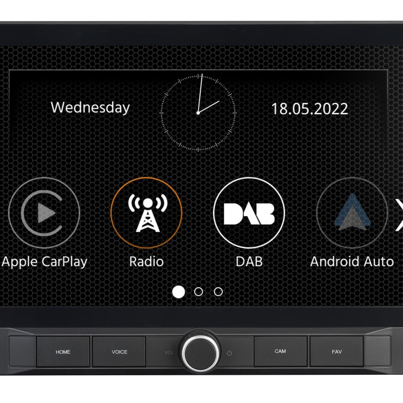 XZENT X-127 1-Din 9 Infotainer mit CarPlay und Android Auto