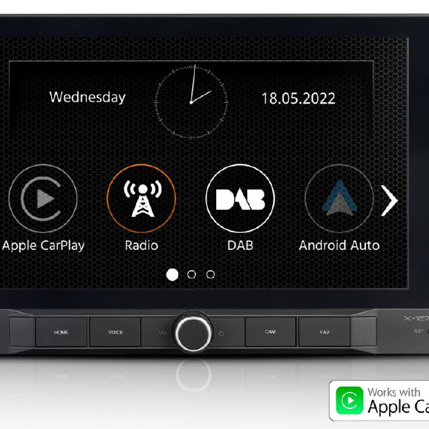 XZENT X-127 1-Din 9 Infotainer mit CarPlay und Android Auto