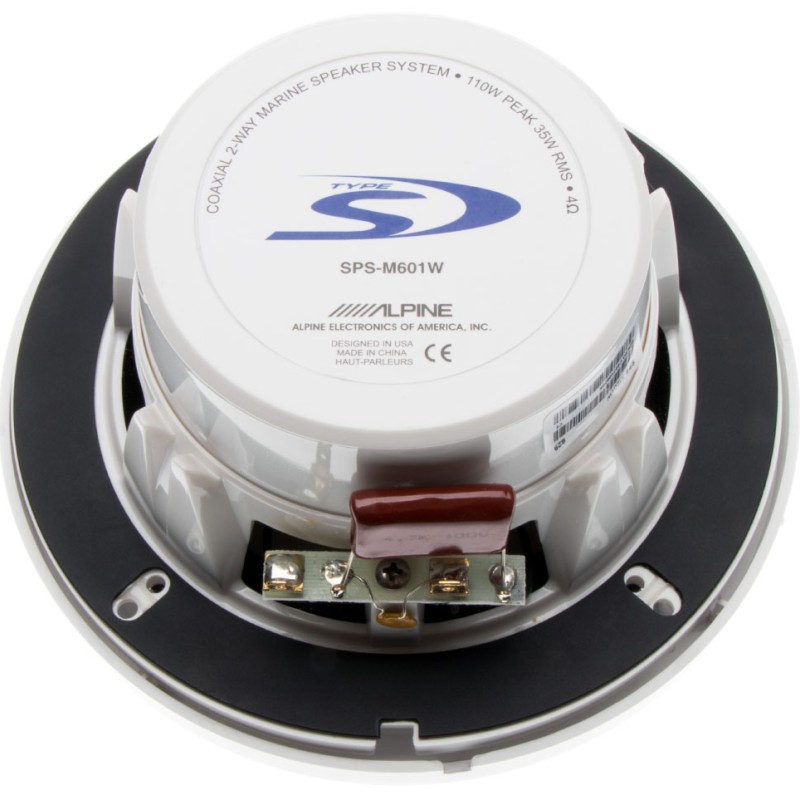 Alpine SPS-M601W Marine-Badlautsprecher weiss