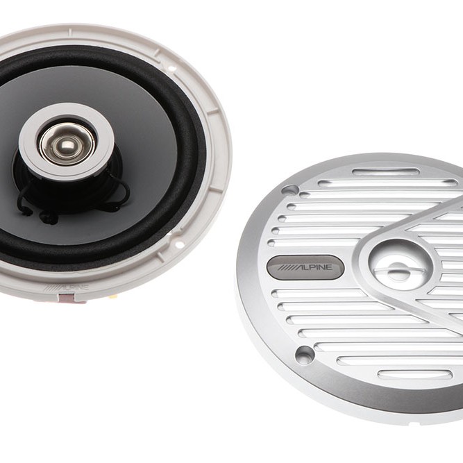 Alpine SPS-M601W Marine-Badlautsprecher Silber