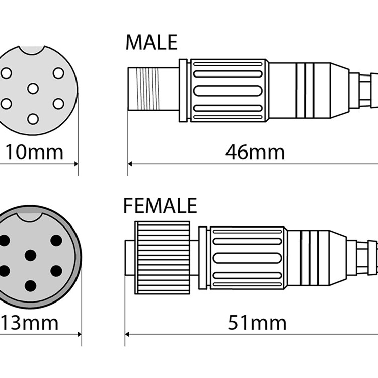 Zenec N-ZERVSC90-CM Kabeladadapterset für vorverlegte Camos Kabel
