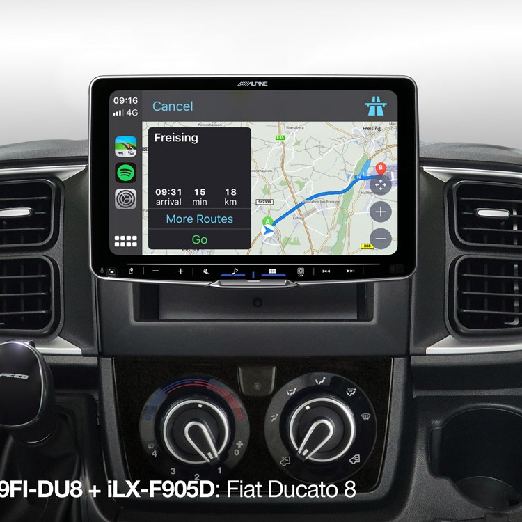 Alpine KIT-F9FI-DU8 für Alpine Radios im Fiat Ducato Serie 8 ab 2022
