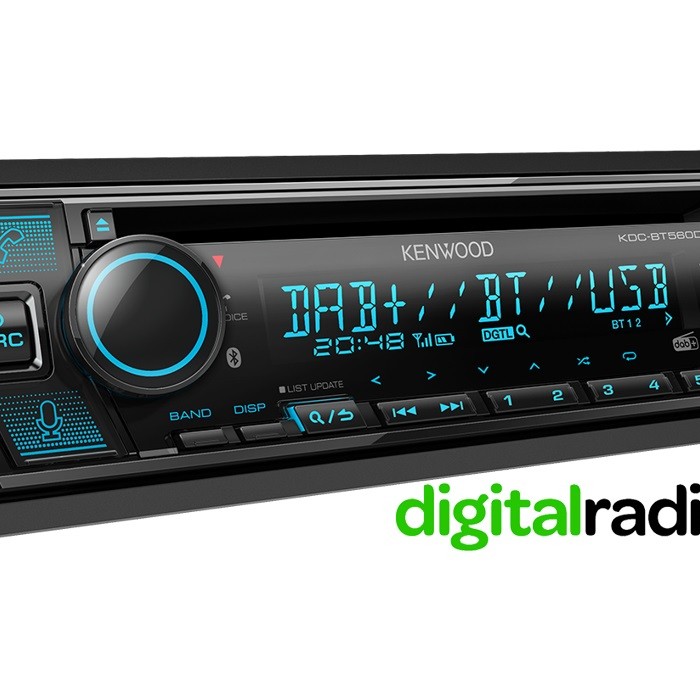 Kenwood KDC-BT560DAB Digital Media Receiver with Bluetooth & Digital Radio DAB+