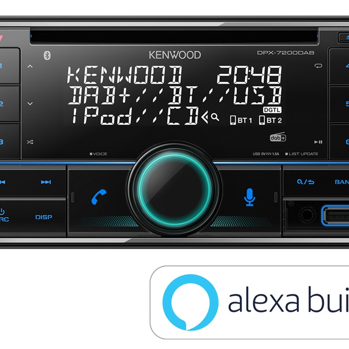 Kenwood DPX-7300DAB 2-DIN CD / USB / Bluetooth / Digitalradio DAB+ Amazon Alexa
