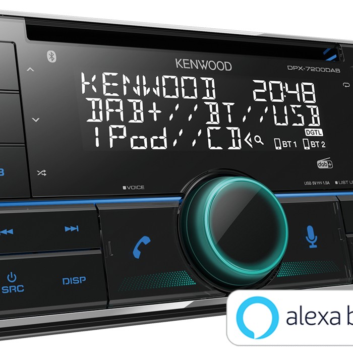 Kenwood DPX-7300DAB 2-DIN CD / USB / Bluetooth / Digitalradio DAB+ Amazon Alexa