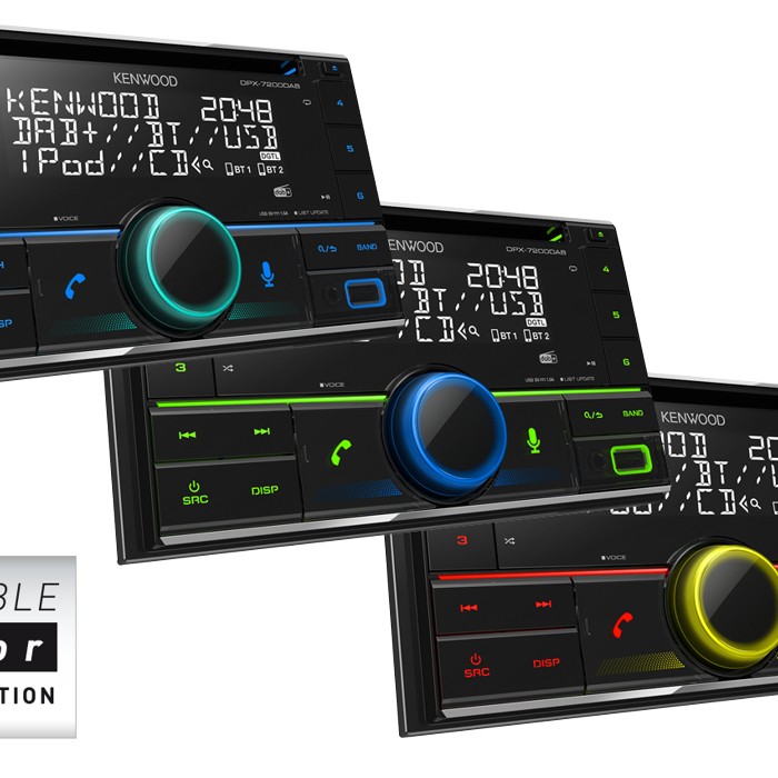 Kenwood DPX-7300DAB 2-DIN CD / USB / Bluetooth / Digitalradio DAB+ Amazon Alexa