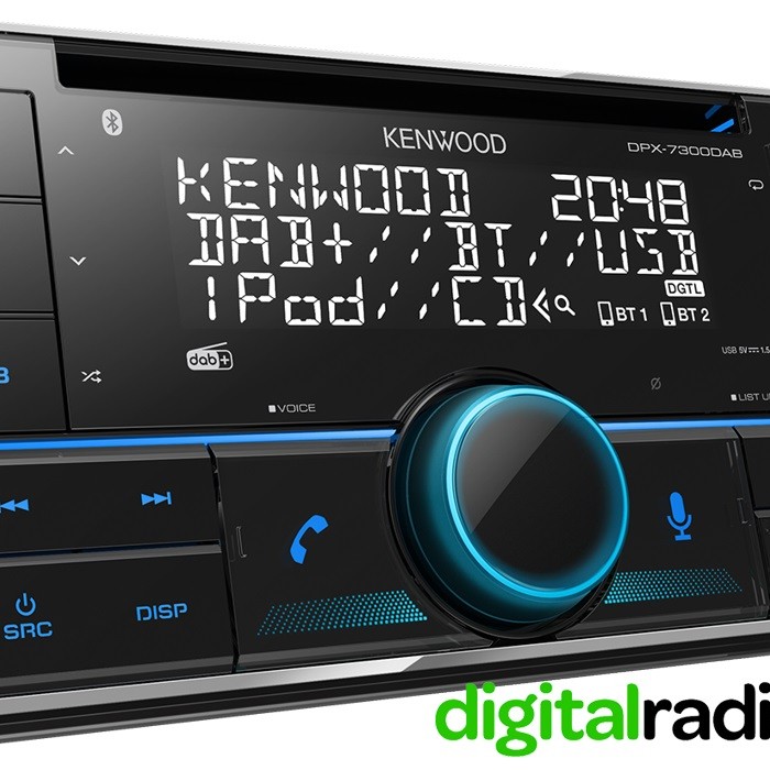 Kenwood DPX-7300DAB 2-DIN CD / USB / Bluetooth / Digitalradio DAB+ Amazon Alexa