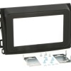 Radioblende FIAT Ducato ab 2021- 2DIN matt black Installer Kit Frameless
