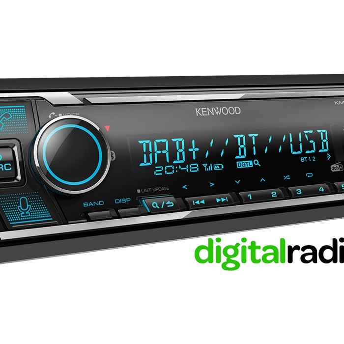 Kenwood KMM-BT508DAB Digital Media Receiver with Bluetooth & Digital Radio DAB+