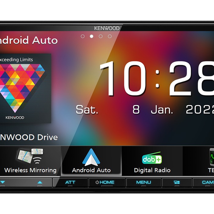 Kenwood DMX-8021DABS mit Wireless CarPlay, Android Auto, Bluetooth DAB+ Radio