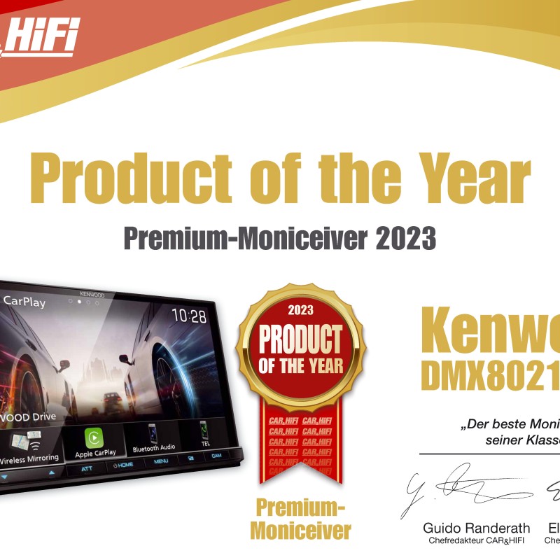 Kenwood DMX-8021DABS mit Wireless CarPlay, Android Auto, Bluetooth DAB+ Radio