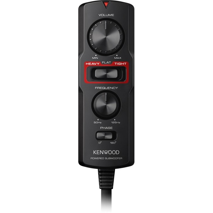 Kenwood KSC-PSW7EQ 20cm Aktiver Kompaktsubwoofer mit Active EQ