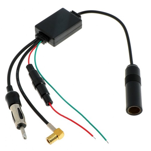 Antennensplitter AM/FM/DAB+ mit DIN(F) DIN(M) SMB(F) aktiv