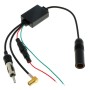 Antennensplitter AM/FM/DAB+ mit DIN(F) DIN(M) SMB(F) aktiv