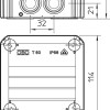 Kabelabzweigkasten T60 BET 114 mm x 114 mm