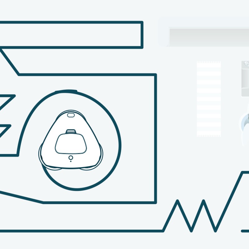 Nordväl HC104 Triple Spin Intelligente und leise Wisch-Roboter