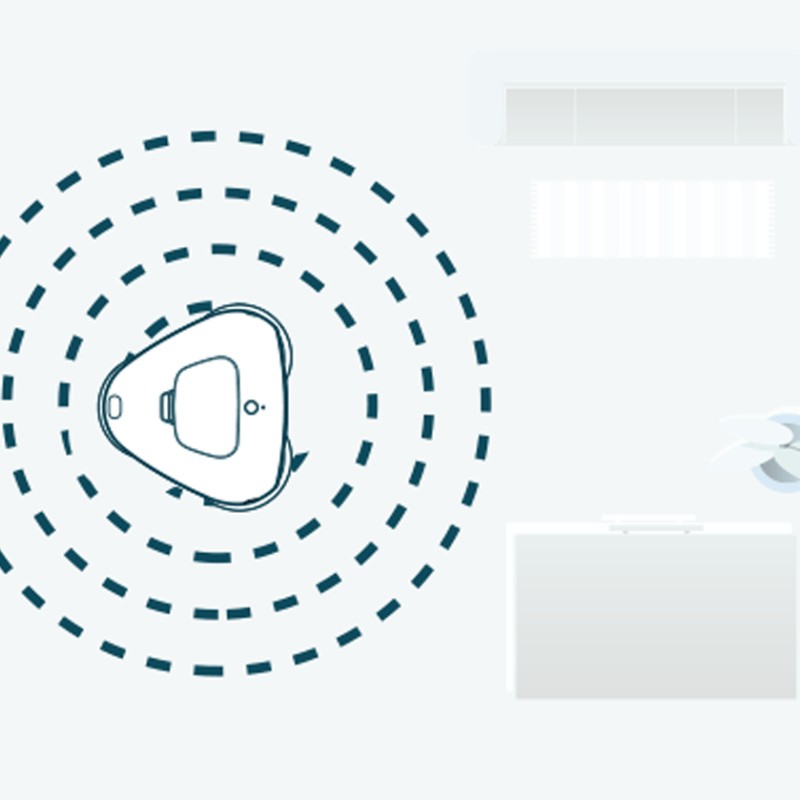 Nordväl HC104 Triple Spin Intelligente und leise Wisch-Roboter