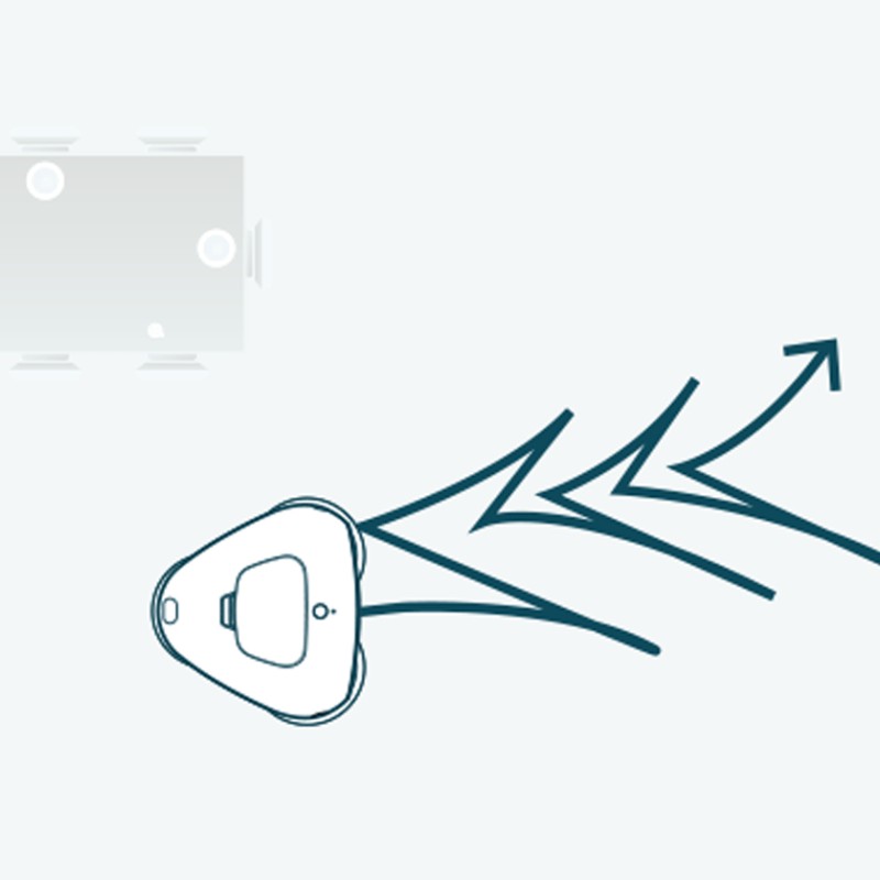 Nordväl HC104 Triple Spin Intelligente und leise Wisch-Roboter