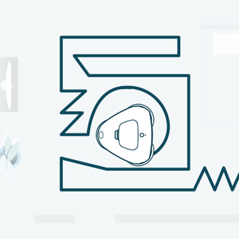 Nordväl HC104 Triple Spin Intelligente und leise Wisch-Roboter