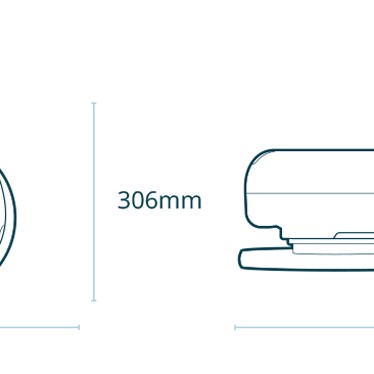 Nordväl HC104 Triple Spin Intelligente und leise Wisch-Roboter