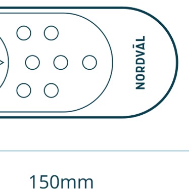 Nordväl HC104 Triple Spin Intelligente und leise Wisch-Roboter