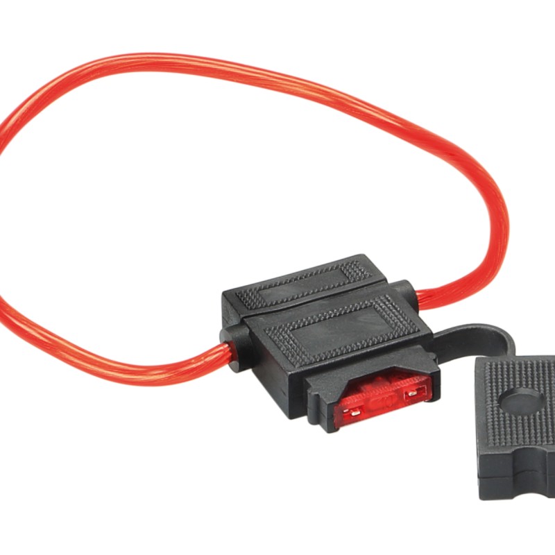 Sicherungshalter ATC 10A Sicherung / 30cm Kabel 1,5mm² rot