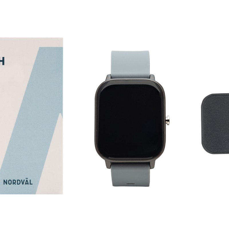 Nordval SW101G Grau Elegante Smartwatch mit integrierten Sportaktivitäten