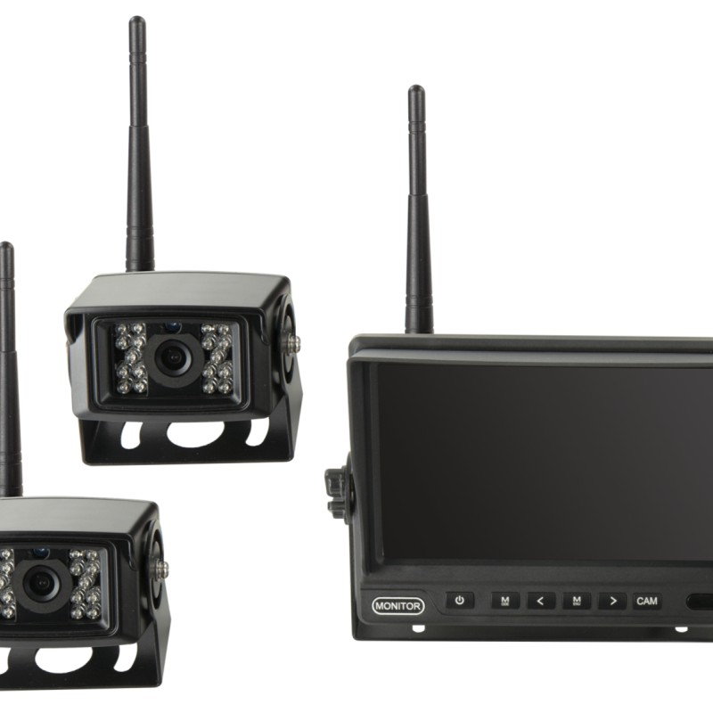Rückfahrkamera Monitor Kit 7 2x Kamera Video Transmitter
