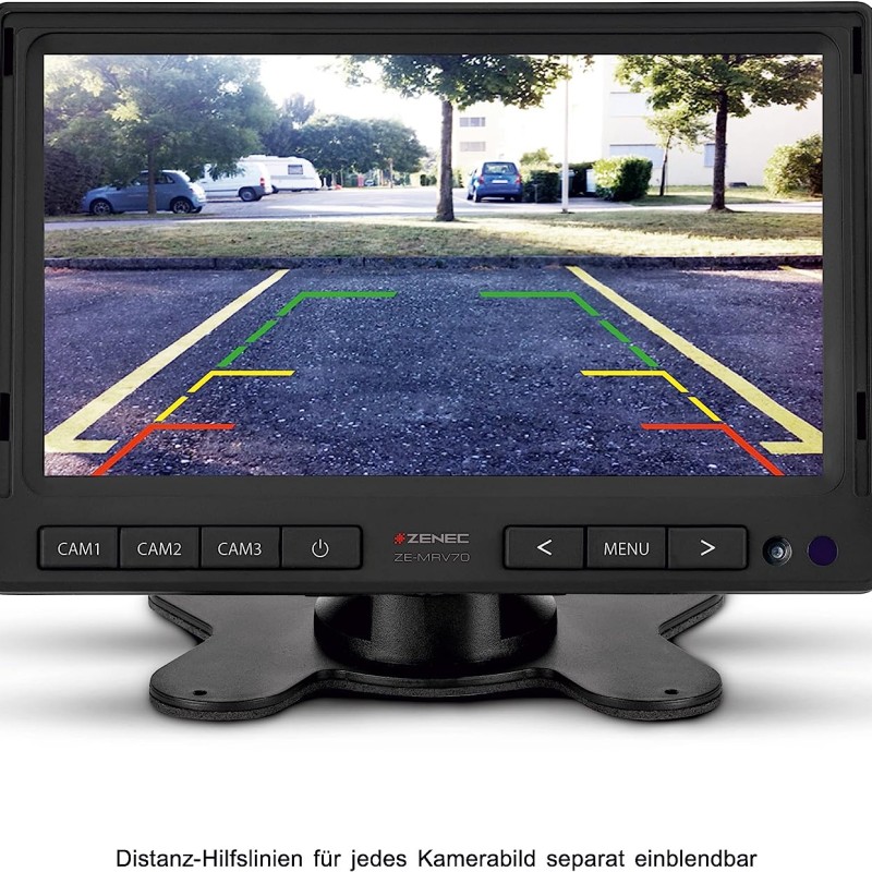 ZENEC ZE-MRV70 7 / 17cm Monitor für Rückfahrkamera