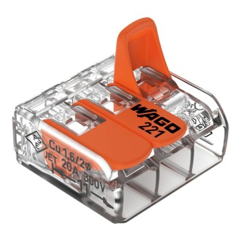 WAGO Verbindungsklemmen 3-fach, max. 85°C