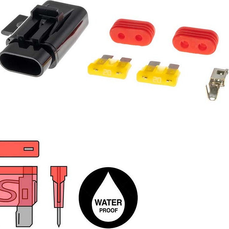Sicherungshalter 2.5mm², wasserdicht